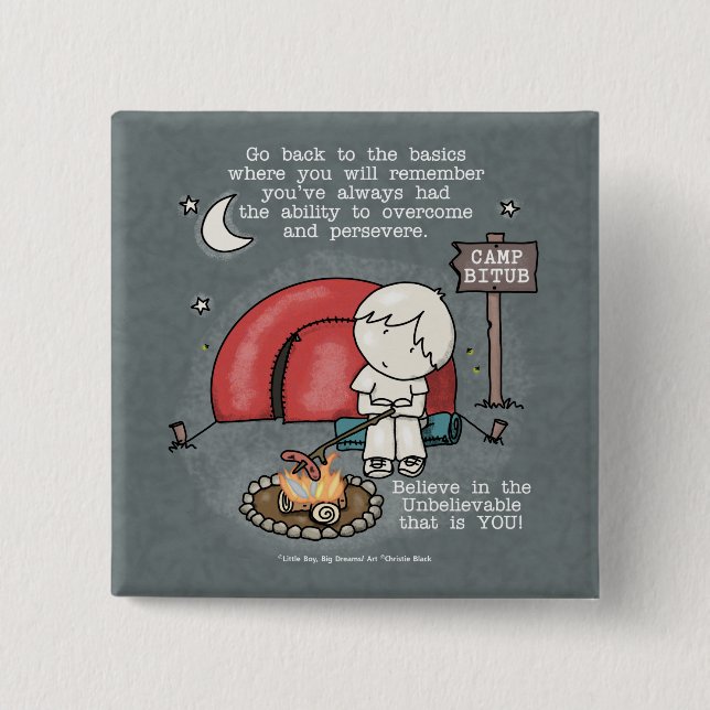 Back to the Basics 15 Cm Square Badge (Front)