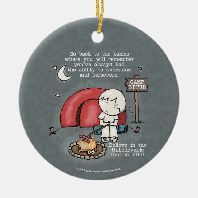 Back to the Basics Ceramic Tree Decoration (Front)