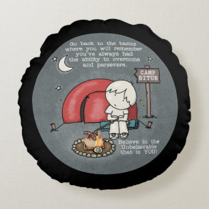 Back to the Basics Round Cushion