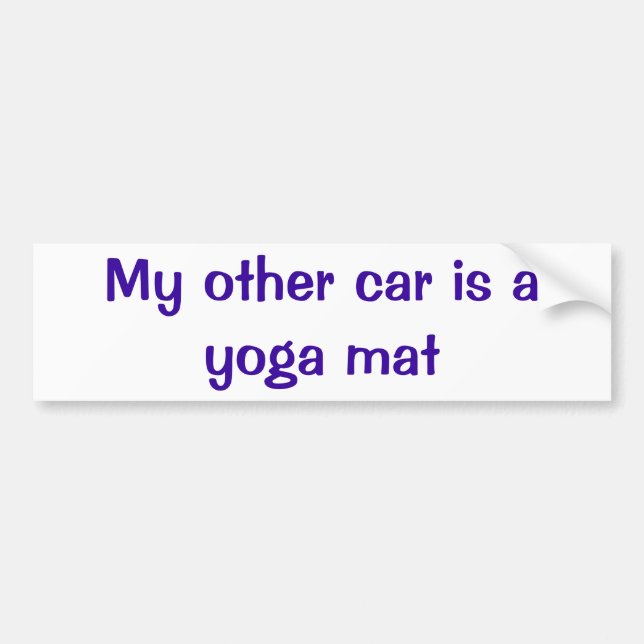 Back to the Beginning Yoga Mat Bumper Sticker (Front)