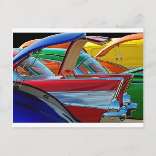 Back To The Car Show. Postcard