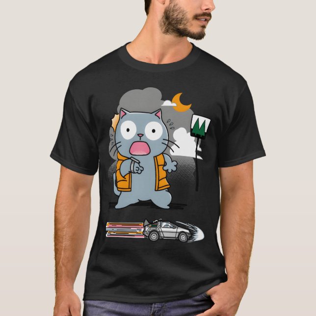 Back to the Future Cat McFly T-Shirt (Front)