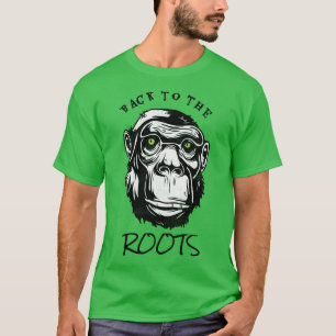 Back To The Roots Evolution Monkey Primate T-Shirt