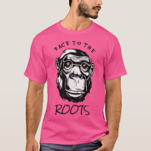 Back To The Roots Evolution Monkey Primate T-Shirt