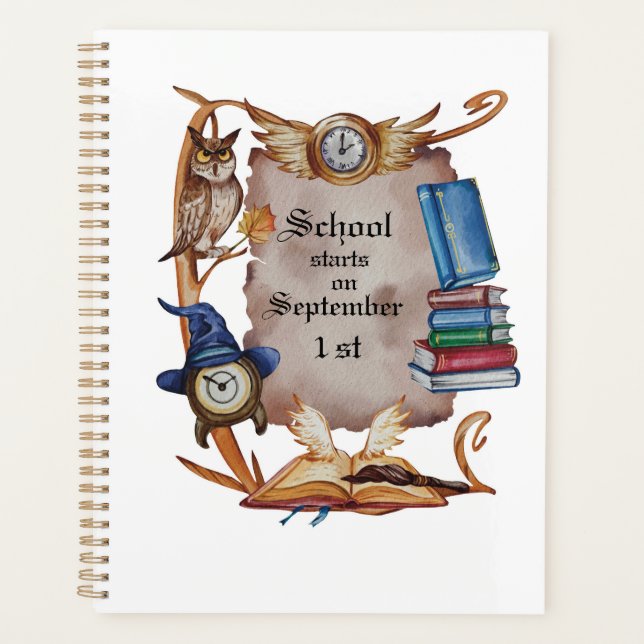 Back to the School of Magic Planner (Front)