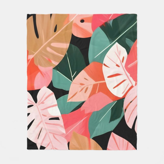 Back To the Tropical Island Fleece Blanket (Front)