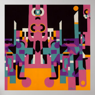 Back Trip Night Alley - Ken Gauge Art Poster