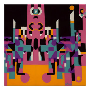 Back Trip Night Alley - Ken Gauge Art Poster