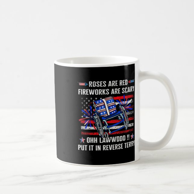 Back Up Terry Put It In Reverse Firework Funny 4th Coffee Mug (Right)