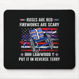 Back Up Terry Put It In Reverse Firework Funny 4th Mouse Mat