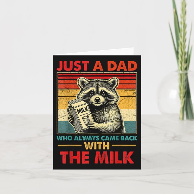 Back With The Milk Fathers Day  Card (Front)