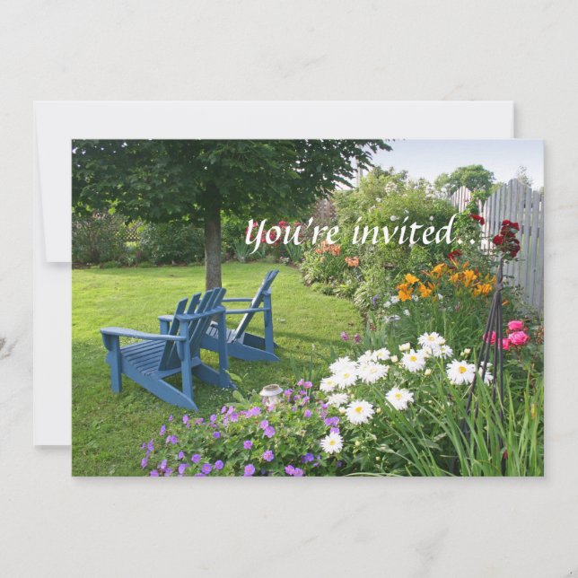 Back Yard Garden Invitation (Front)