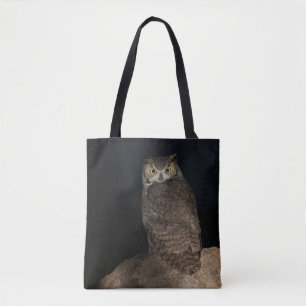 Back yard Great Horned Owl Tote Bag