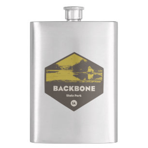 Backbone State Park Iowa Hip Flask