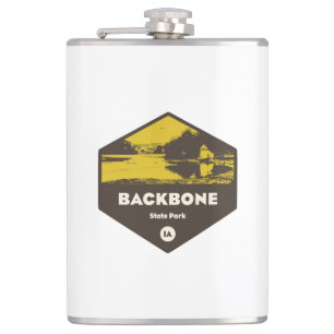 Backbone State Park Iowa Hip Flask