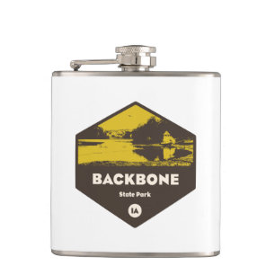 Backbone State Park Iowa Hip Flask