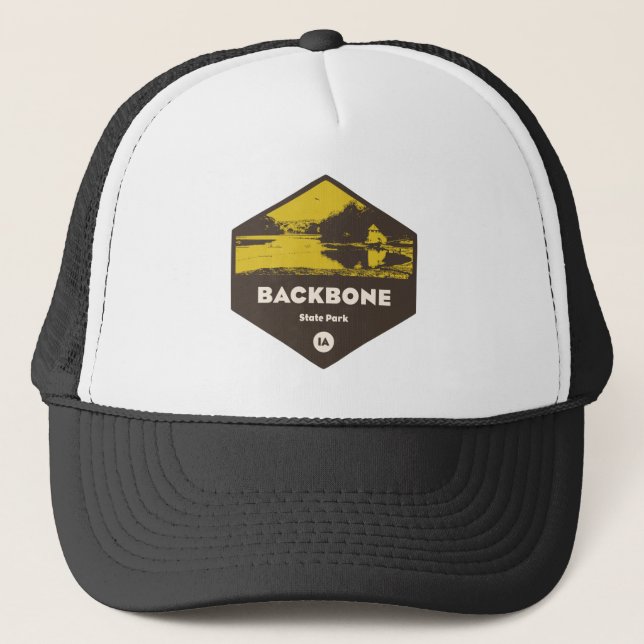 Backbone State Park Iowa Trucker Hat (Front)