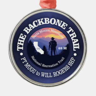 Backbone Trail (rd2) Metal Tree Decoration
