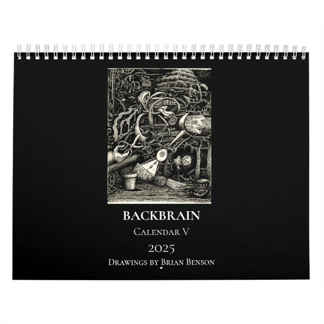 Backbrain Calendar V, 2025, Double Page, Medium (Cover)