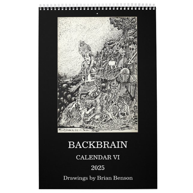 Backbrain Calendar VI, 2025, Single Page (Cover)