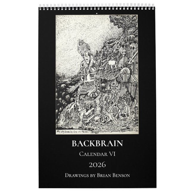 Backbrain Calendar VI, 2026, Single Page (Cover)