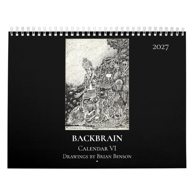 Backbrain Calendar VI, 2027, Double Page (Cover)