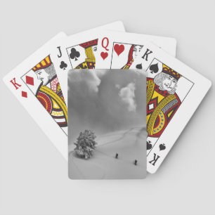 Backcountry Ski Climbers in fresh powder Playing Cards