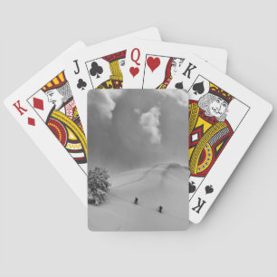 Backcountry Ski Climbers in fresh powder Playing Cards