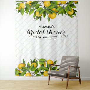 Backdrop Lemon Fruit Wedding Tapestry