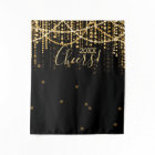 Backdrop New Year's Eve Party Gold String Lights