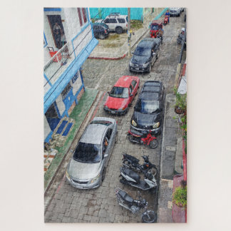 backed up traffic waiting calmly jigsaw puzzle