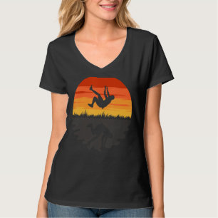 Backflip on Sunset Parkour Retro Vintage Kids Boy T-Shirt