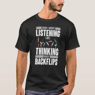 Backflip Parkour Gymnastic Beginner Jump Training T-Shirt