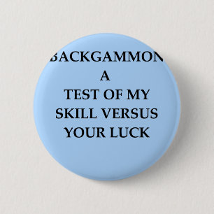 backgammon 6 cm round badge