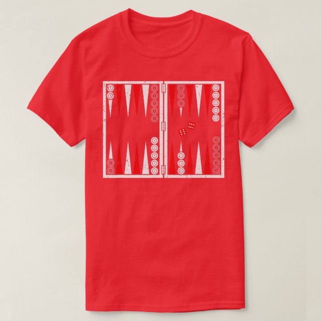 Backgammon board backgammon player  T-Shirt (Design Front)