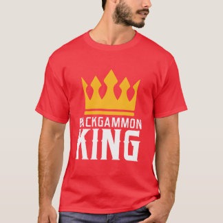 backgammon board game chess king retro T-Shirt