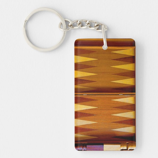 Backgammon Board Keyring (Front)