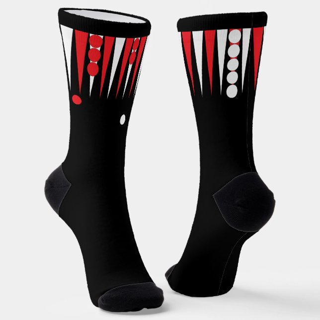 Backgammon Board  Socks (Angled)
