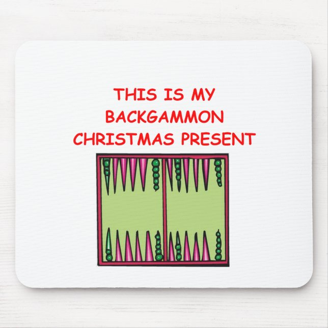 BACKGAMMON christmas Mouse Mat (Front)