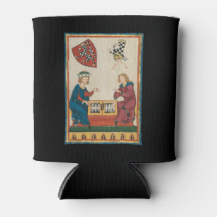 Backgammon Game, 14th Century Mediaeval Art Can Cooler