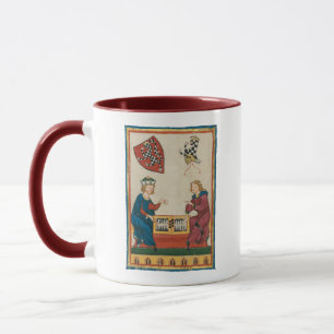 Backgammon Game, 14th Century Mediaeval Art Mug