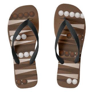 Backgammon Game Board Flip Flops