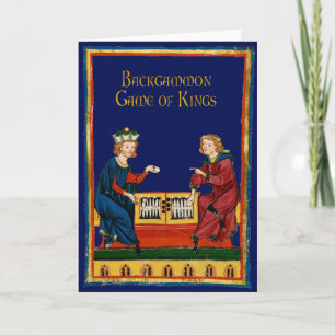 Backgammon: Game of Kings Holiday Card