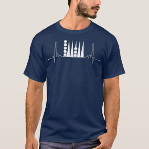 Backgammon Heartbeat Board Game Night 1 T-Shirt