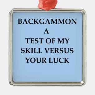 backgammon metal tree decoration