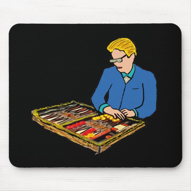 Backgammon Mouse Mat (Front)