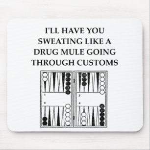 backgammon mouse mat