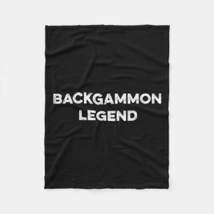 Backgammon Player Funny Backgammon Humor Board Gam Fleece Blanket