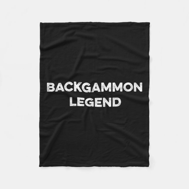 Backgammon Player Funny Backgammon Humour Board Ga Fleece Blanket (Front)