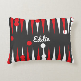 Backgammon Player Personalised Decorative Cushion